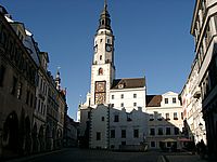 Görlitz - Untermarkt mit Rathaus